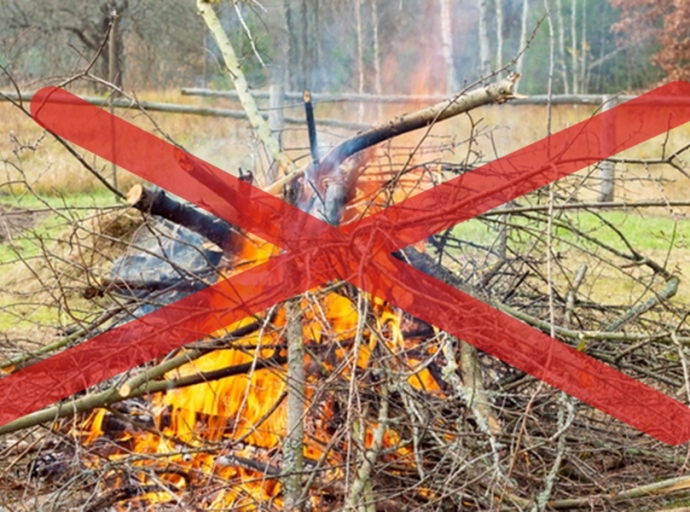 Tilos a zöldhulladék égetése!