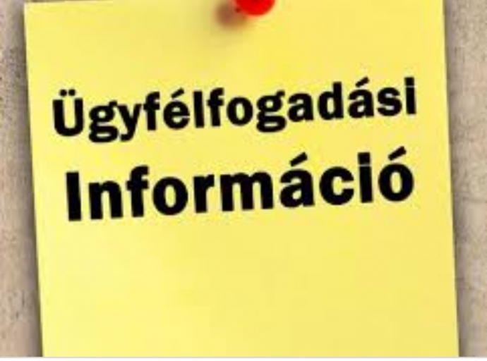 Ügyfélfogadás a Családsegítő Szolgálatnál