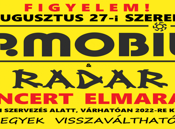 Elmarad a P.Mobil koncert