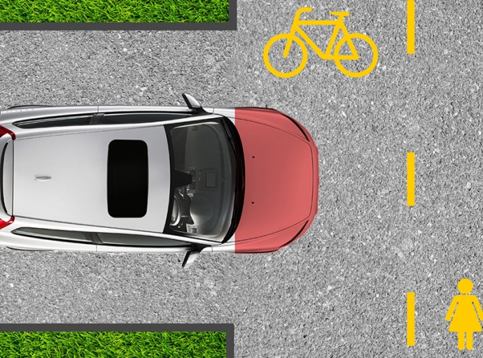 Kerékpárúton tilos a parkolás!