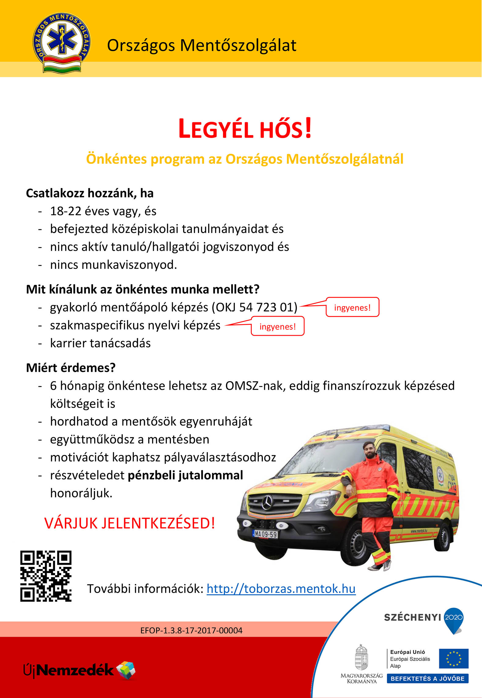 OMSZ önkéntes felhívás