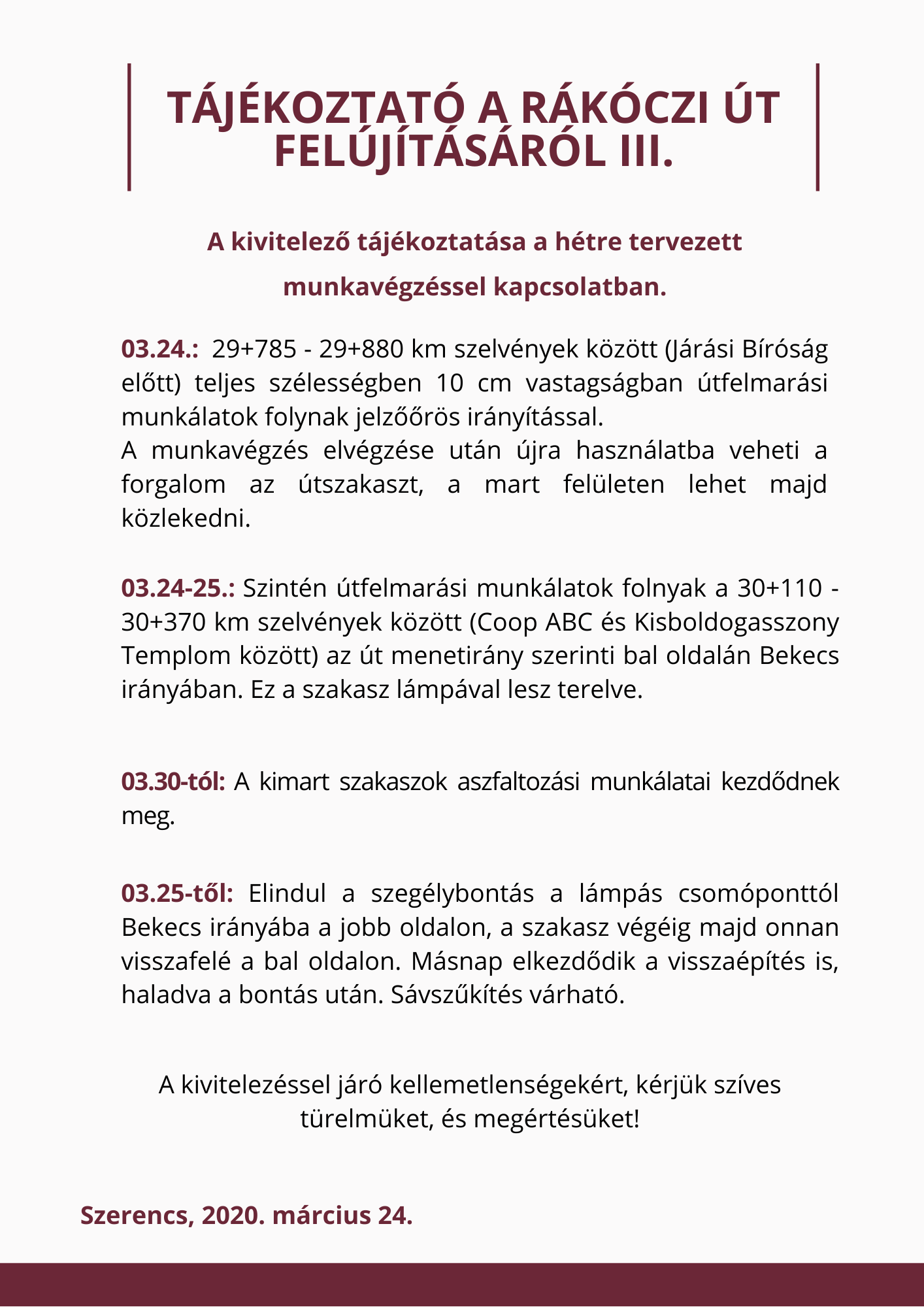 Rákóczi út felújítás 3.